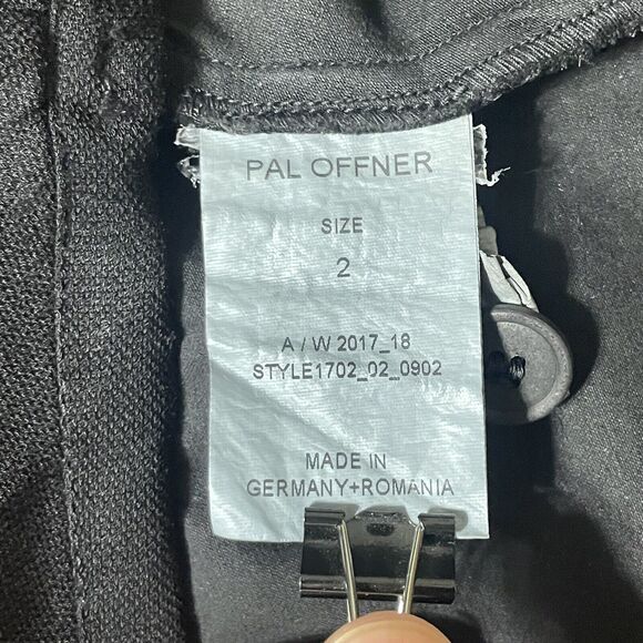 Pal Offner Jacket Womens Size Small/2 Black Designer Lined Button Germany $594 - Picture 6 of 6